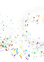 A colorful explosion of confetti Celebration time