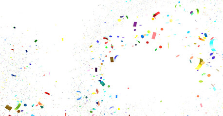 A colorful explosion of confetti perfect for celebrating