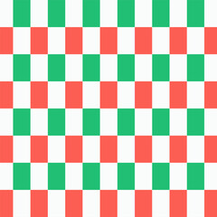 Fototapeta premium Seamless Christmas pattern.Abstract repeat pattern in red green white.Vector graphic background.