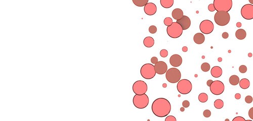 A sea of pink bubbles on a black background