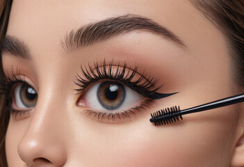 Naklejka premium Create a catchy TikTok soundbite promoting a new mascara. 