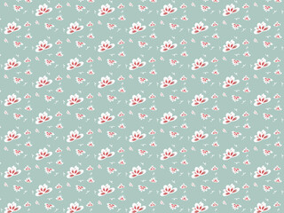 Seamless abstract flower art on pattern for background and backdrop.