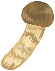 シンプルなマツタケのイラスト　ベクター素材