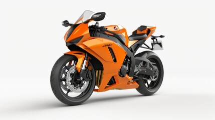 sports bike isolated on white background. Vehicles isolated on white. Photo realistic photo.