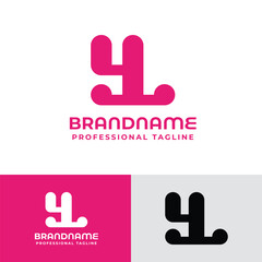 Letters YL Monogram Logo, Great for Multisector Company Branding