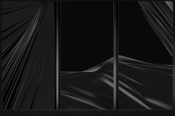 abstract black comic panels, editable layout, minimalist design
