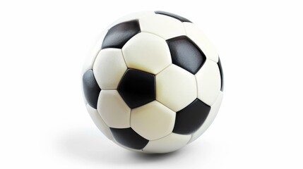 football white background. Sports isolated on white. Photo realistic photo.