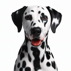 Dalmatian dog isolated on white background