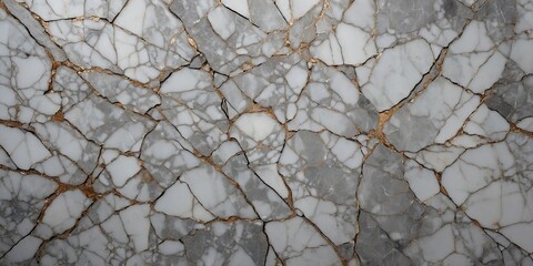 Gray and white cracked marble background.