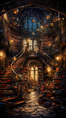 Obraz premium Cozy Book Nook