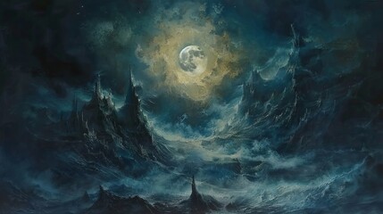 Obraz premium Animation landscape design