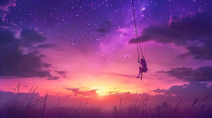 A futuristic design landscape illustration