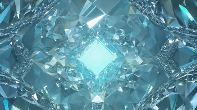 crystals on blue