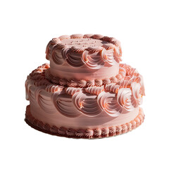 Birthday cake isolated.