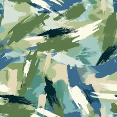 abstract brush strokes in neutral colors with some blue and green