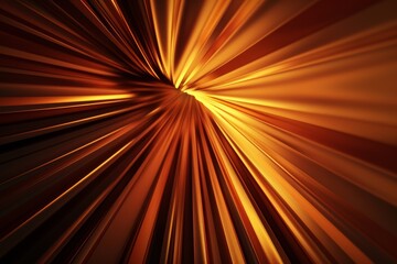 A dynamic, golden light burst effect with radiating beams creating a sense of speed, energy, and movement against a dark background.