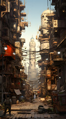 Naklejka premium Industrial Ruins