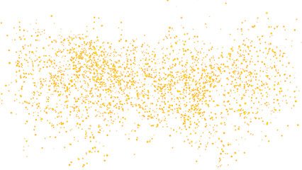 Golden glitter Confetti Party Popper Explosion on White Background