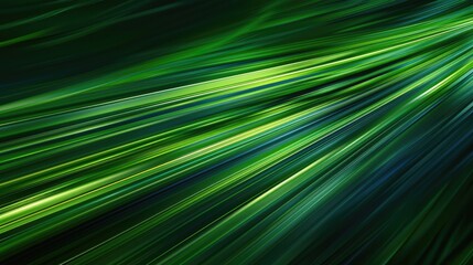 Obraz premium Abstract green motion blur background with dynamic lines, modern design . Background technology futuristic
