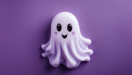 カワイイ幽霊の背景画像（Cute ghost background image.）  © ochikosan