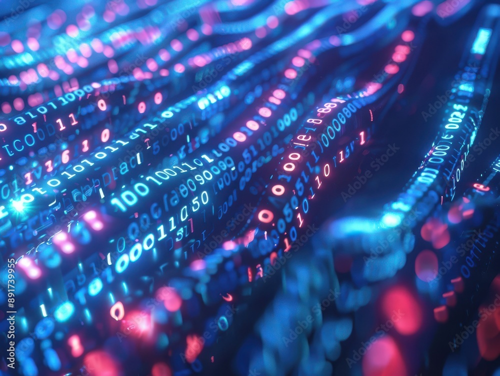 Poster blockchain coding, holographic smart contract creation, futuristic environment, tech innovation