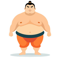 Series -  Sumo Wrestler frontal posing | Japanese Wrestling Fighting | Big athlete