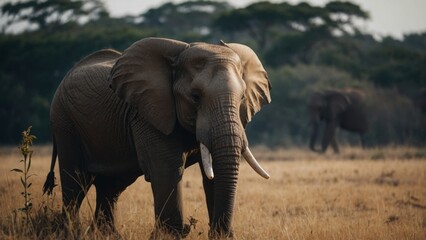 Obraz premium Tender moments with elephants revealing their gentle and affectionate side