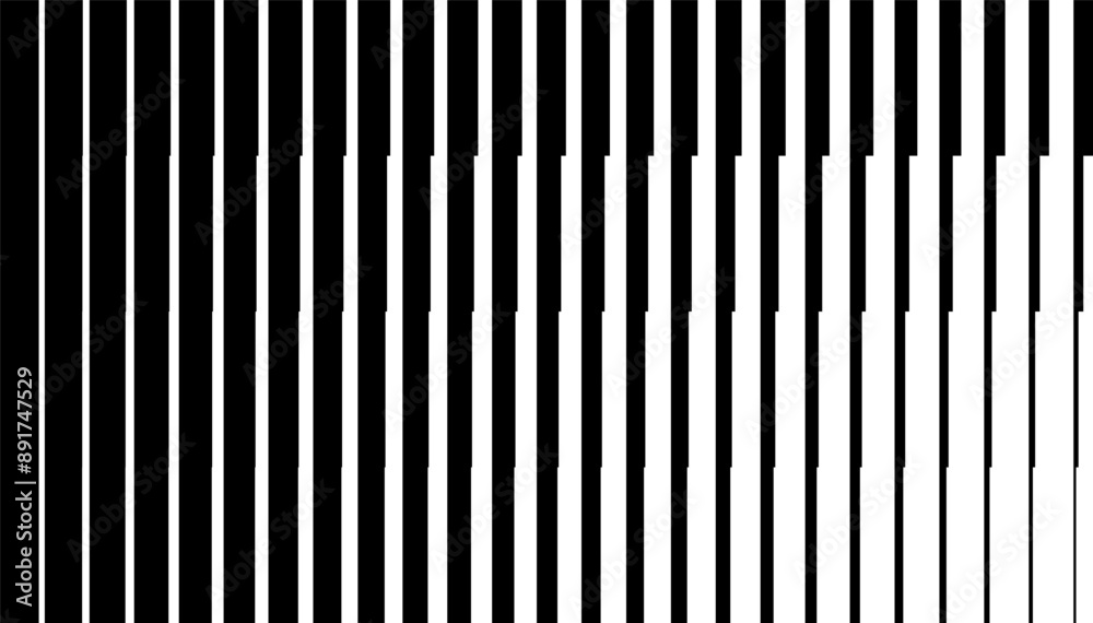 Poster black and white transition lines pattern. dynamic background and jersey design. fully editable vecto