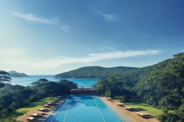 "Exceptional Building Blending into Nature, a Leisure Spot"