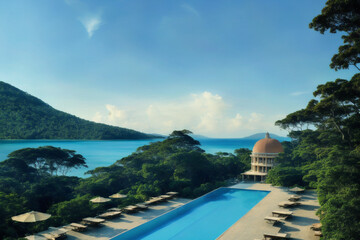 "Nature-Conscious Unique Building, a Holiday Destination"