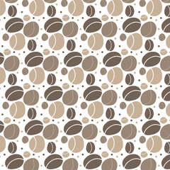 Abstract background of oval elements on a white background
