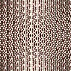 Ethnic, tribal seamless surface pattern. Native americans style background. Repeated geometric figures motif. Contemporary abstract wallpaper. Boho chic grid digital paper, textile print. Vector art