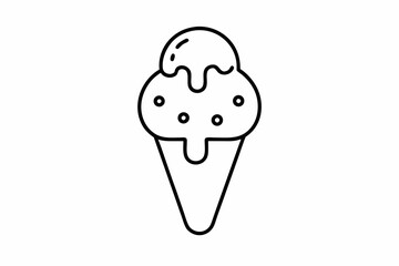 Ice cream icon set vector design template in white background stock illustration