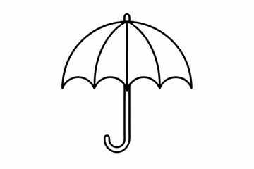 Umbrella icon protection symbol stock illustration