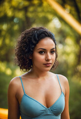 Beautiful Mixed-Race Woman