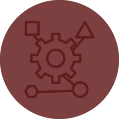 Schema Markup Vector Line Maroon Circle Maroon