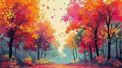 Pop Art Seasons: Whimsical Changes