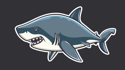 Fototapeta premium Shark esport mascot logo design, sticker shark