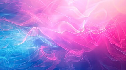 Obraz premium Abstract Flowing Lines in Pink and Blue Hues