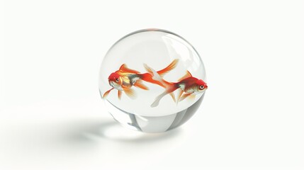 Goldfish in a Glass Sphere