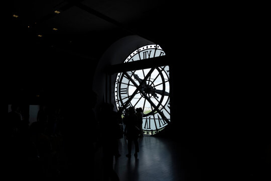 view of the interior of the Orsay Museum in Paris and was installed in the former Gare d'Orsay, a railway station.