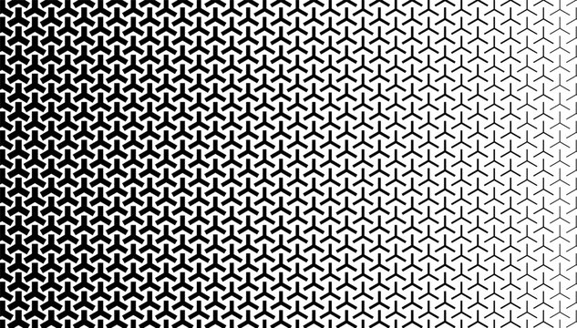 Black and white transition pattern for background and jersey design. Fully editable vector element. Vector Format Illustration 