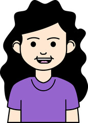 Girl With Curly Hair