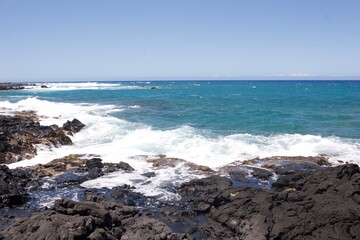 waves and rocks