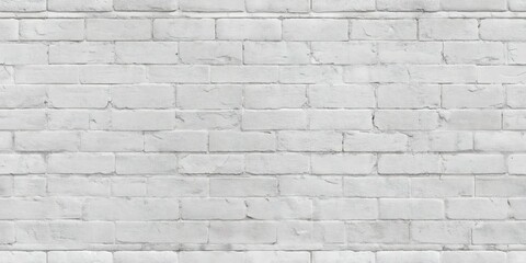 Naklejka premium White Brick Wall Texture Background Design Minimalist Elegant