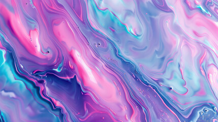 Obraz premium An abstract gradient background featuring shades of blue and purple with flowing wave patterns, creating a visually dynamic and ethereal effect