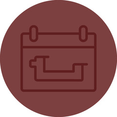 Dragon Boat Festival Vector Line Maroon Circle Maroon