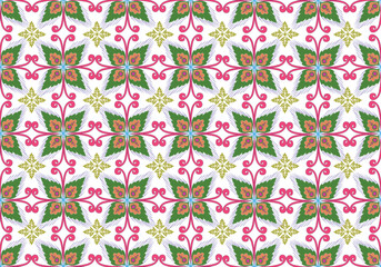 seamless pattern with flowers