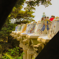 bench at park gaudi