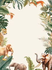 Fotobehang Safari concept invitation template © Aline